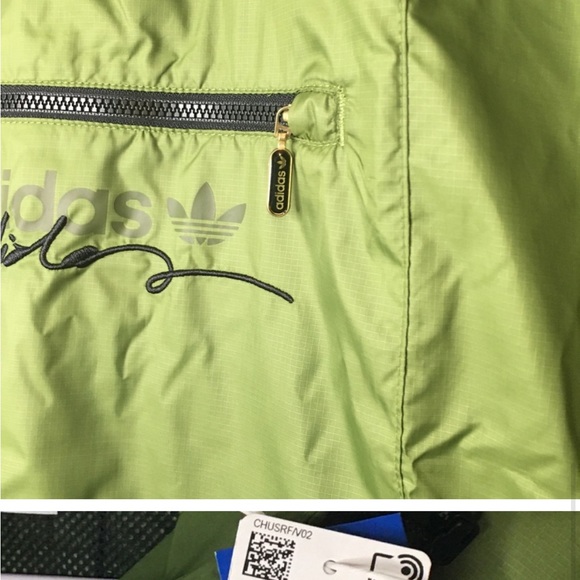 Mens large adidas green pullover jacket - Picture 8 of 10